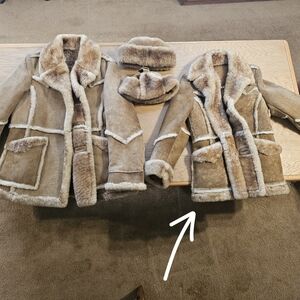 Berman's Vintage Womens wool coat and hat